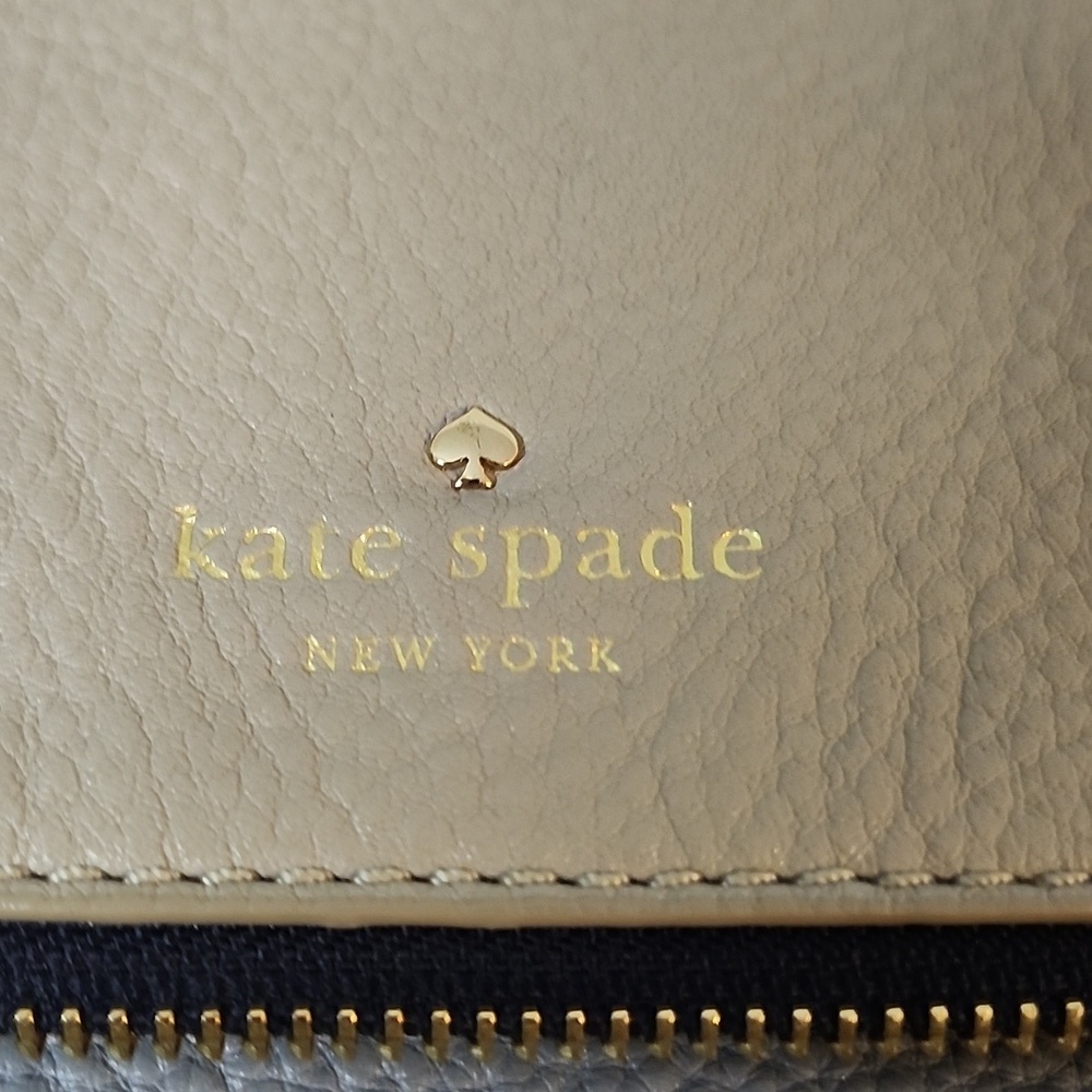 KATE SPADE NEW YORK Color Block Block Gray Tan Classic Crossbody - Picture 14 of 14